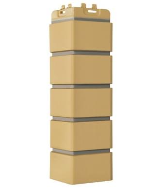 Угол наружный Grand Line Кирпич Клинкерный Design Песочный (Горчичный), ШОВ RAL 7006