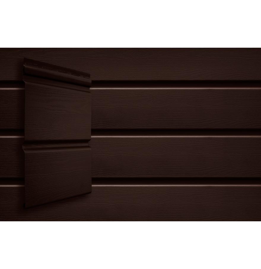 Сайдинг Grand Line Double-Брус ACRYL Тёмный Дуб